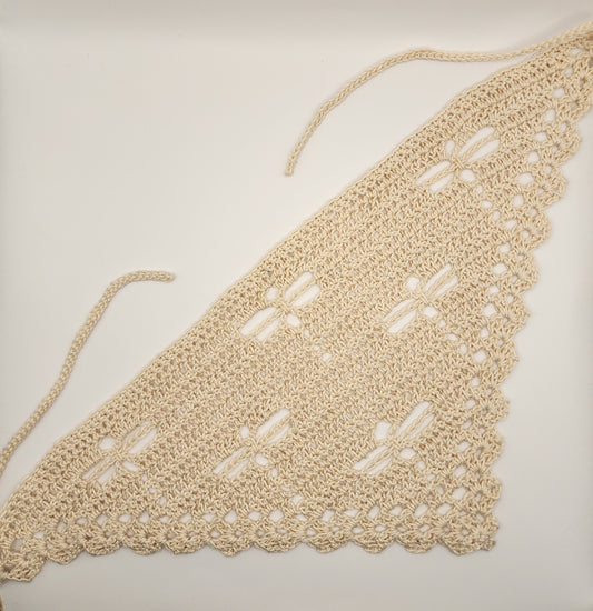 Crocheted Adult Dragonfly Bandana