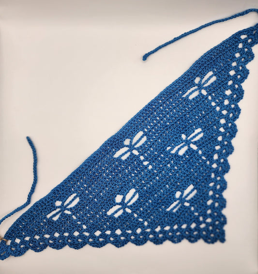 Crocheted Adult Dragonfly Bandana